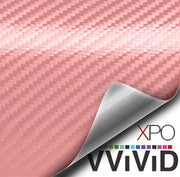Pink Carbon Fiber Car Wrap Vinyl Film