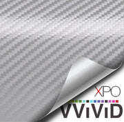Silver Carbon Fiber Car Wrap Vinyl Film