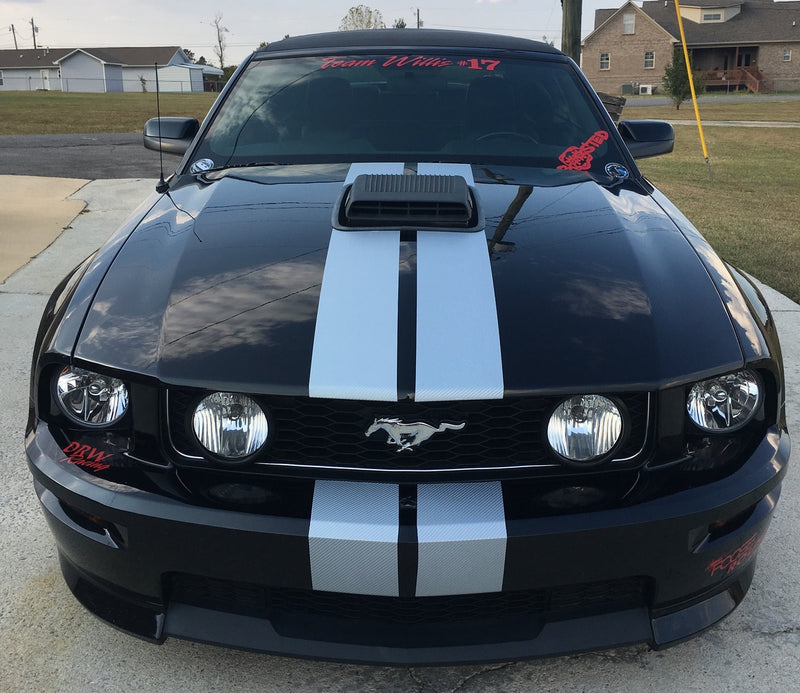 Silver Carbon Fiber Car Wrap Vinyl Film