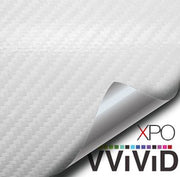 White Carbon Fiber Car Wrap Vinyl Film