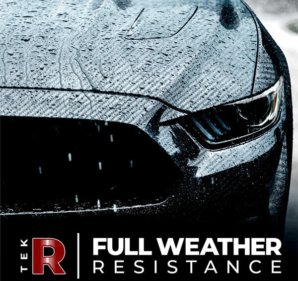 Black Tek R Gloss Carbon Fiber 5D Car Wrap Vinyl Film