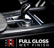 Black Tek R Gloss Carbon Fiber 5D Car Wrap Vinyl Film