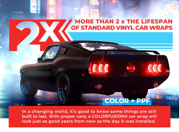 COLORFUSION® PPF Matte: Stealth Demon Black