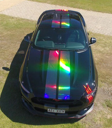 Black Holographic Chrome Vinyl Wrap from CWS