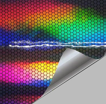 Holographic Yellow Rainbow Neo Chrome Gloss Vinyl Wrap Sticker