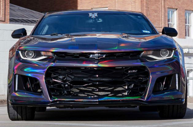 HoloHex Chrome Black Car Wrap Vinyl Film