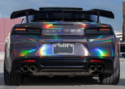 HoloHex Chrome Black Car Wrap Vinyl Film