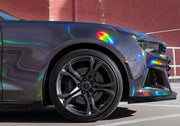 HoloHex Chrome Black Car Wrap Vinyl Film