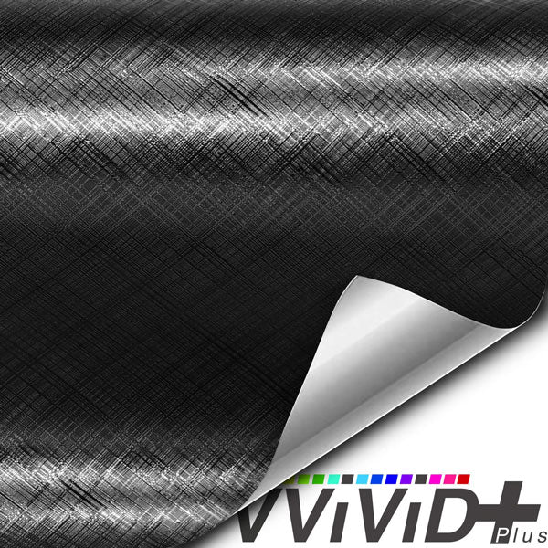 Vvivid+ Black Stealth Plaid car wrap vinyl