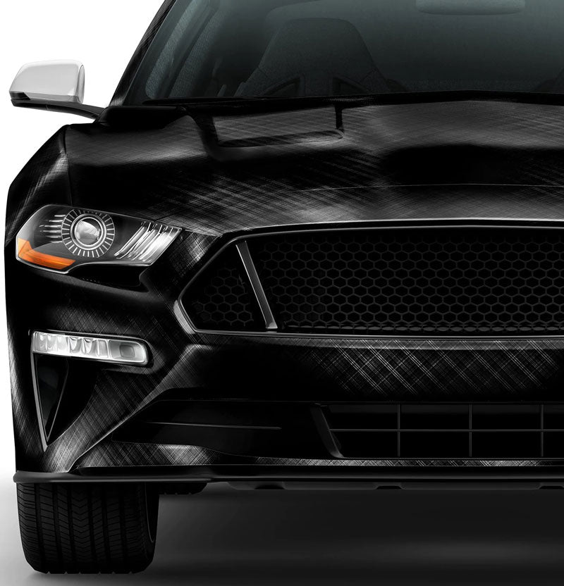 Vvivid+ Black Stealth Plaid car wrap vinyl