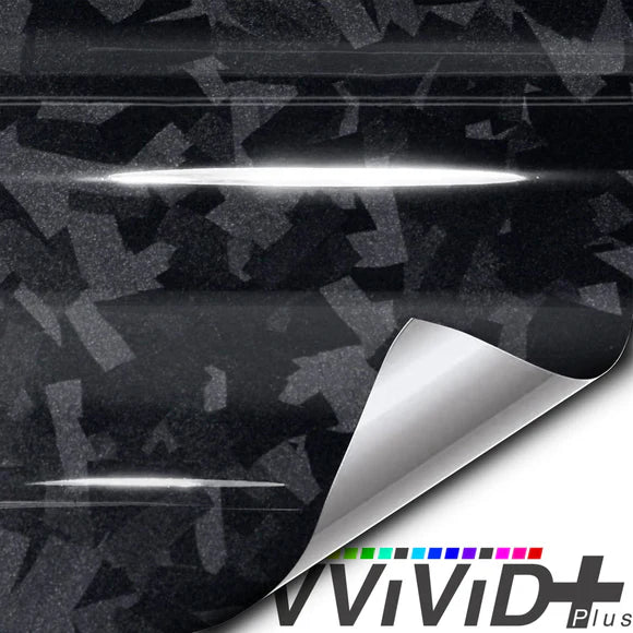 Premium Gloss Forged Carbon Fiber: Black "confetti"