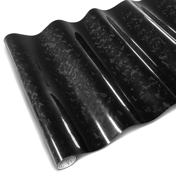 Premium Gloss Forged Carbon Fiber: Black "confetti"