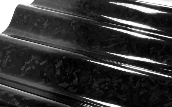 Premium Gloss Forged Carbon Fiber: Black "confetti"