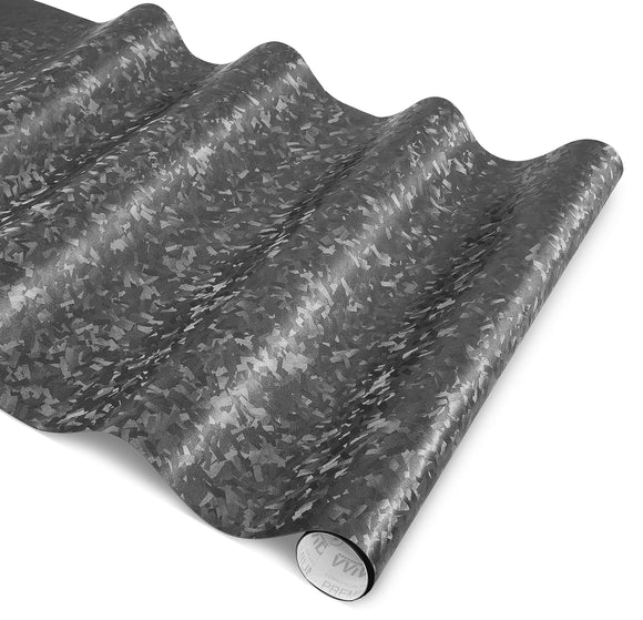 Premium Forged Carbon Fiber: Metallic Grey "confetti"