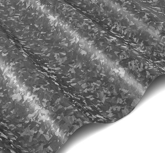 Premium Forged Carbon Fiber: Metallic Grey "confetti"