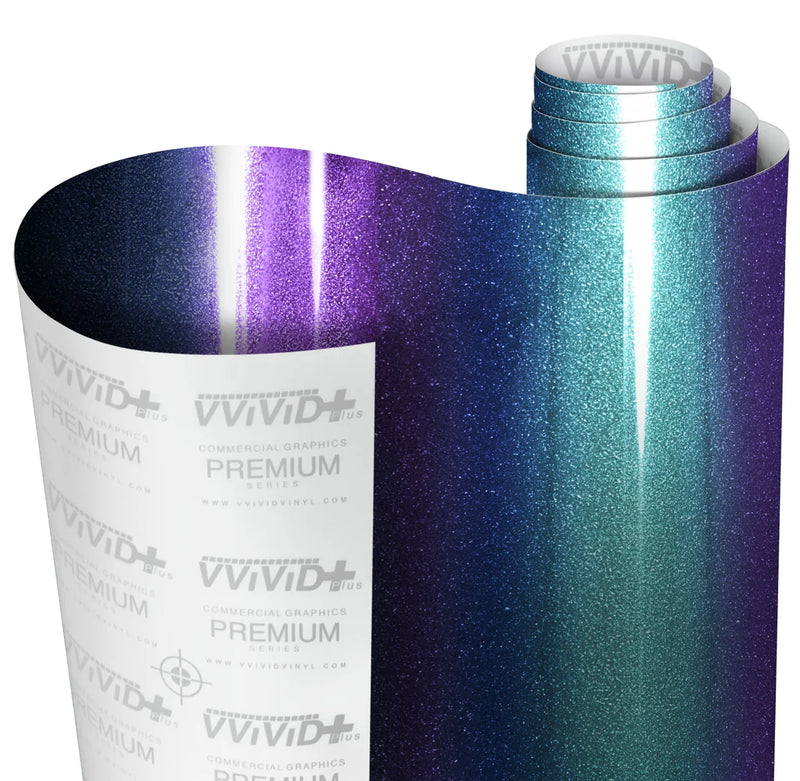 Premium Gloss Metallic: Chameleon color-shift blue to purple