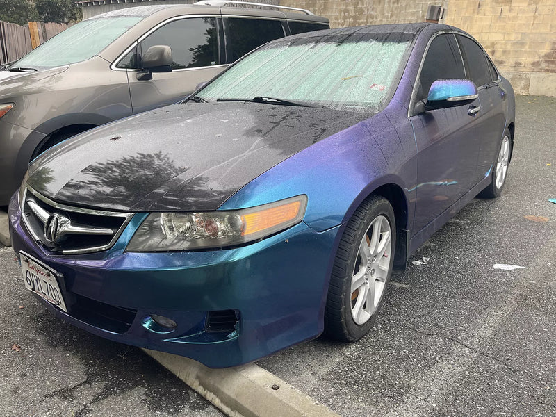 Premium Gloss Metallic: Chameleon color-shift blue to purple