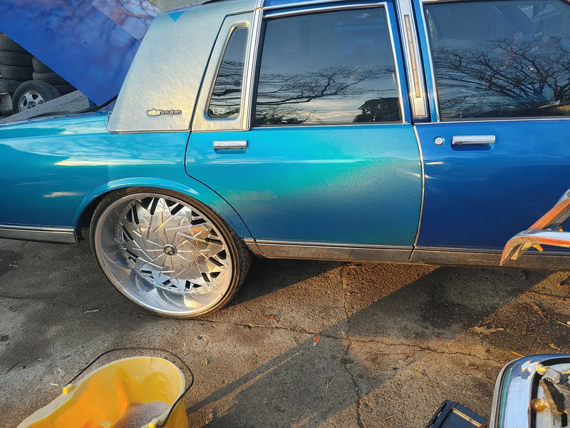 Premium+ Gloss Metallic Psycho Blue car wrap vinyl