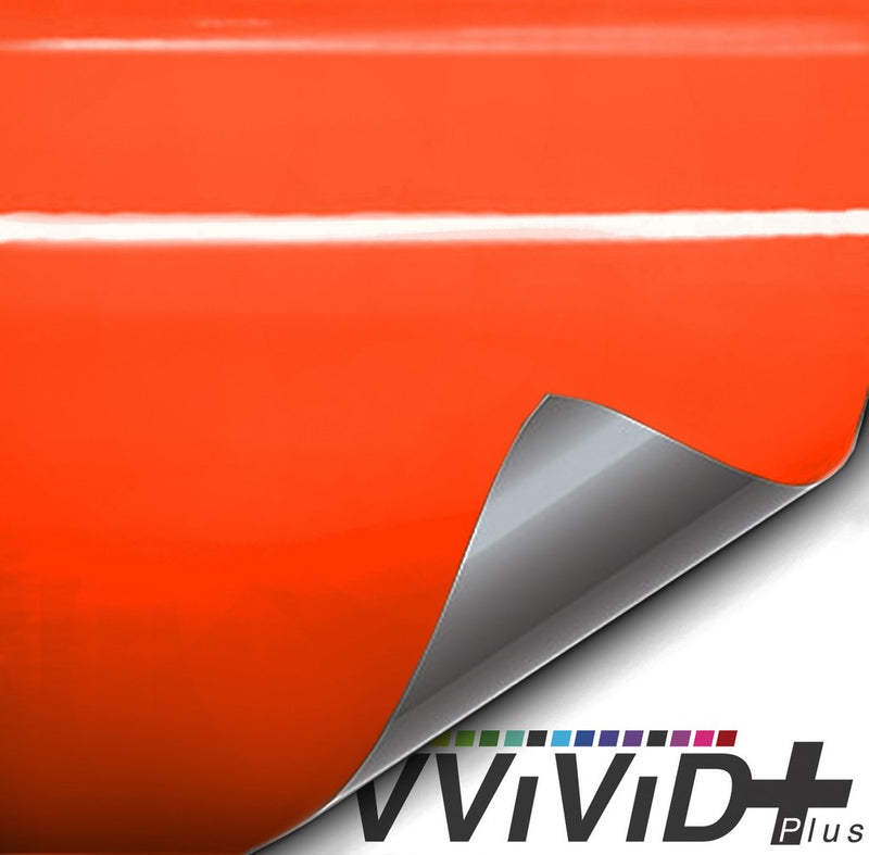 Premium Plus Gloss Lamborghini Orange car wrap vinyl film