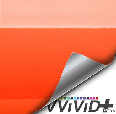 Premium Plus Gloss Orange car wrap vinyl film