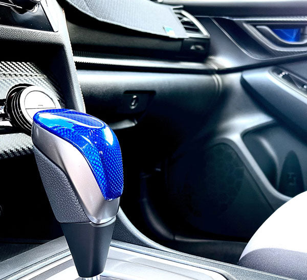 VVIVID+ Holographic Gloss Weave Blue vinyl wrap