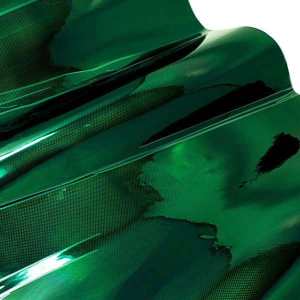 VVIVID+ Holographic Gloss Weave Green vinyl wrap