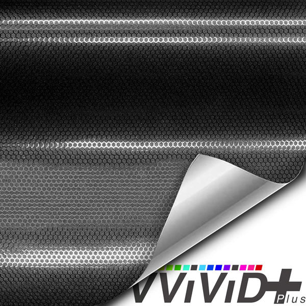 Vvivid+ Honeycomb Black Micro car wrap vinyl