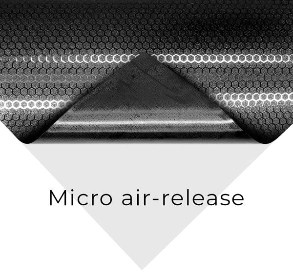 XPO Black Carbon Fiber, Car Wrap Vinyl Roll with Air Release (5ft x 1ft)