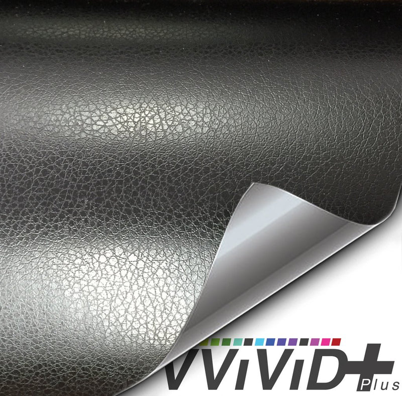 Black Leather Vehicle Vinyl Film