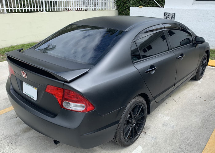 Vvivid+ Premium Matte Metallic Black Ghost car wrap vinyl