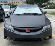 Vvivid+ Premium Matte Metallic Black Ghost car wrap vinyl