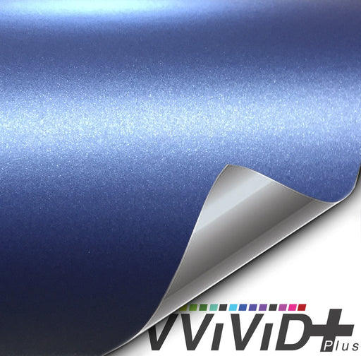 Premium Plus Matte Metallic Navy Blue Ghost car wrap vinyl film