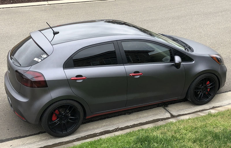 Matte Metallic Charcoal Gray car wrap vinyl film