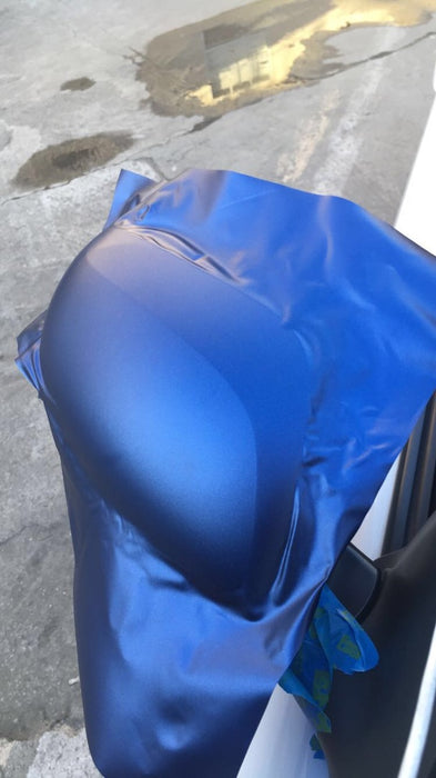 matte dark blue car paint