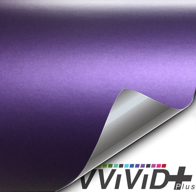 Premium Plus Matte Metallic Purple Ghost car wrap vinyl film