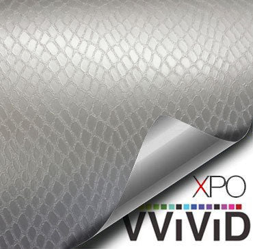 Silver Snake Skin Vehicle Vinyl Film