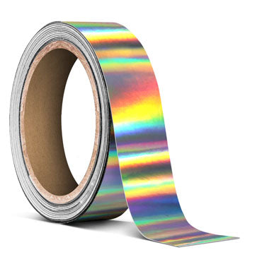 Vvivid Tape Roll Holographic Chrome Silver vinyl wrap for stripes and chrome delete