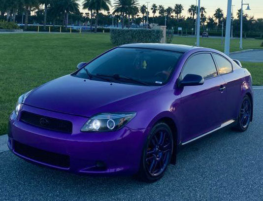 ultra gloss candy purple car wrap