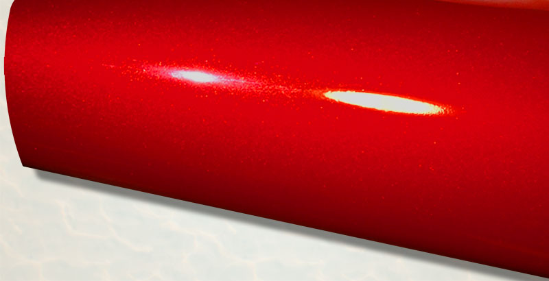 High Gloss Candy Red Car Vinyl Wrap – Full Roll