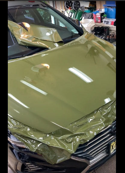 Ultra-Gloss Combat Green car wrap