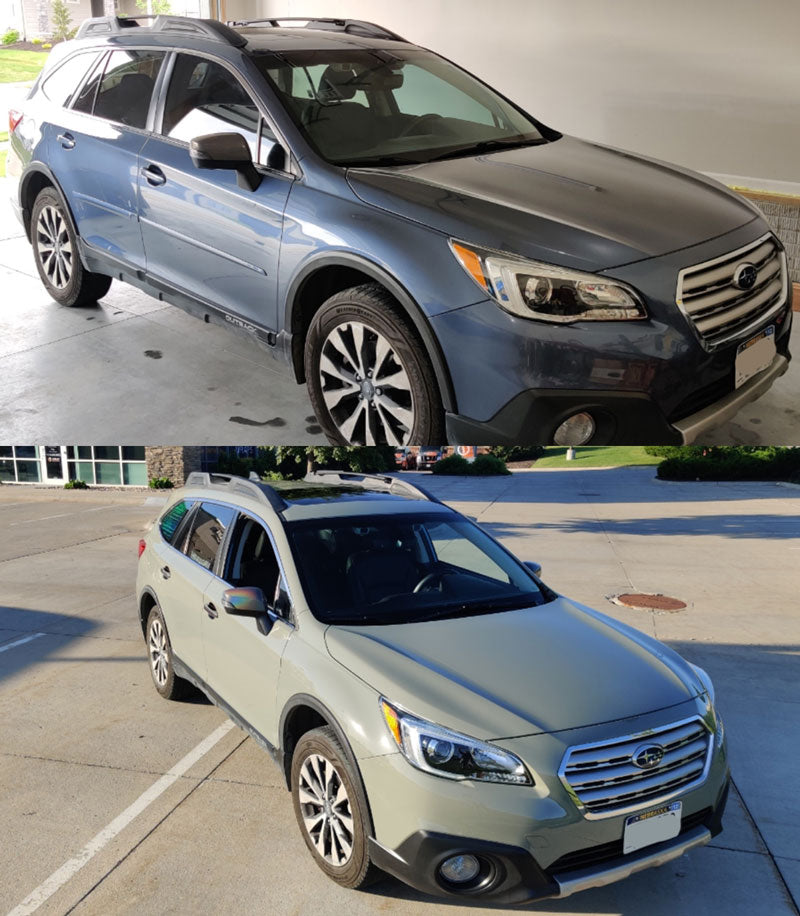 ultra gloss khaki green car wrap