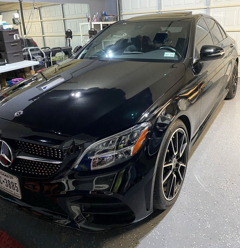 ultra gloss piano black car wrap