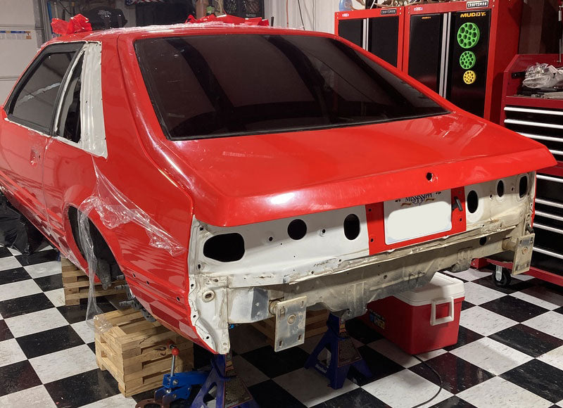 ultra gloss racing red car wrap